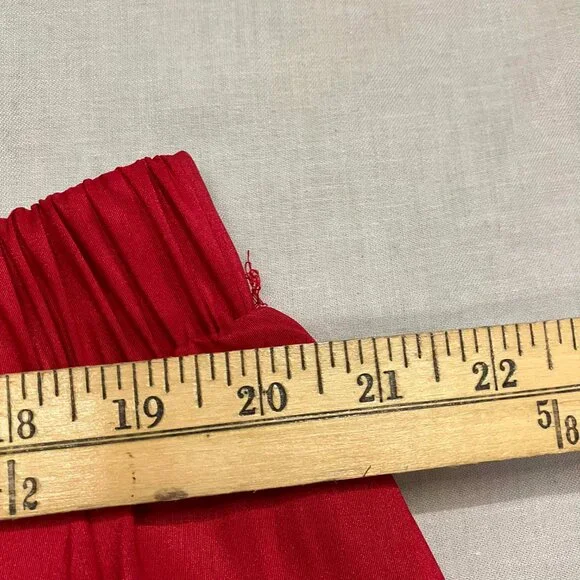 NWT A New Day Women's Size 1X Red Bubble Hem Midweight Woven A-Line Mini Skirt - Picture 11 of 12